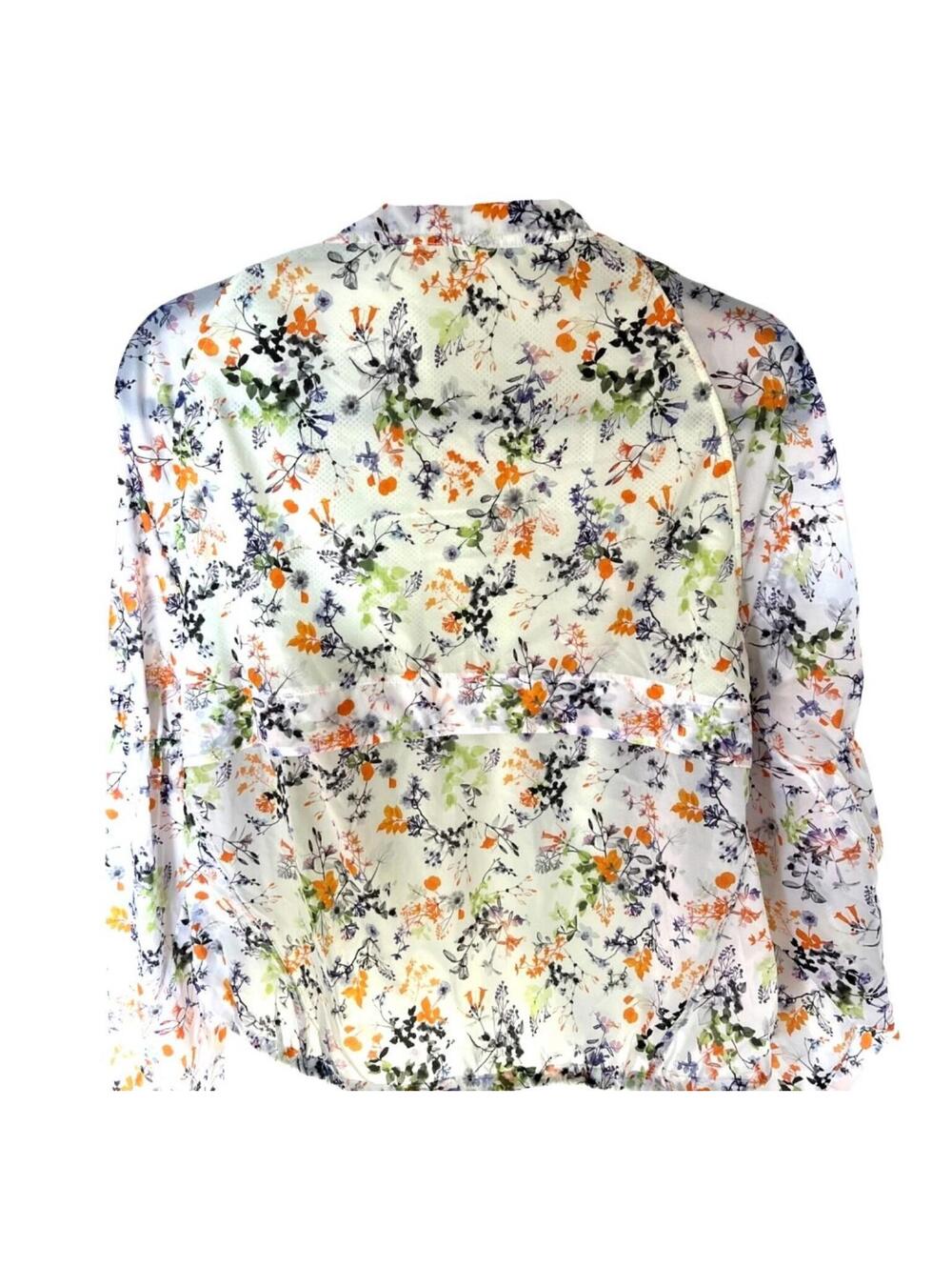 Stori Rise In Bloom Floral Running Athletic Windbreaker Rain‎ Jacket Drawstring - Picture 5 of 9
